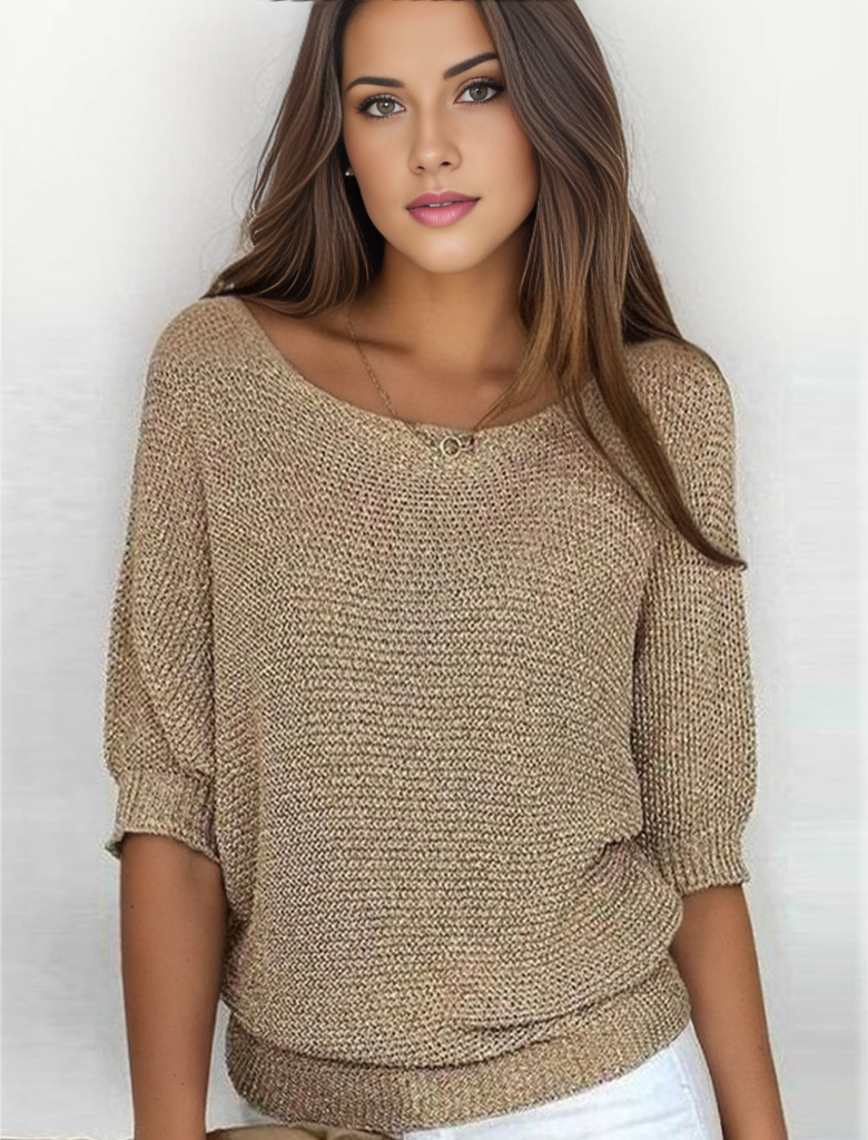 Women's Elegant round neck pullover