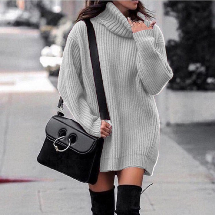 Women's Comfortable Turtleneck Winterdress