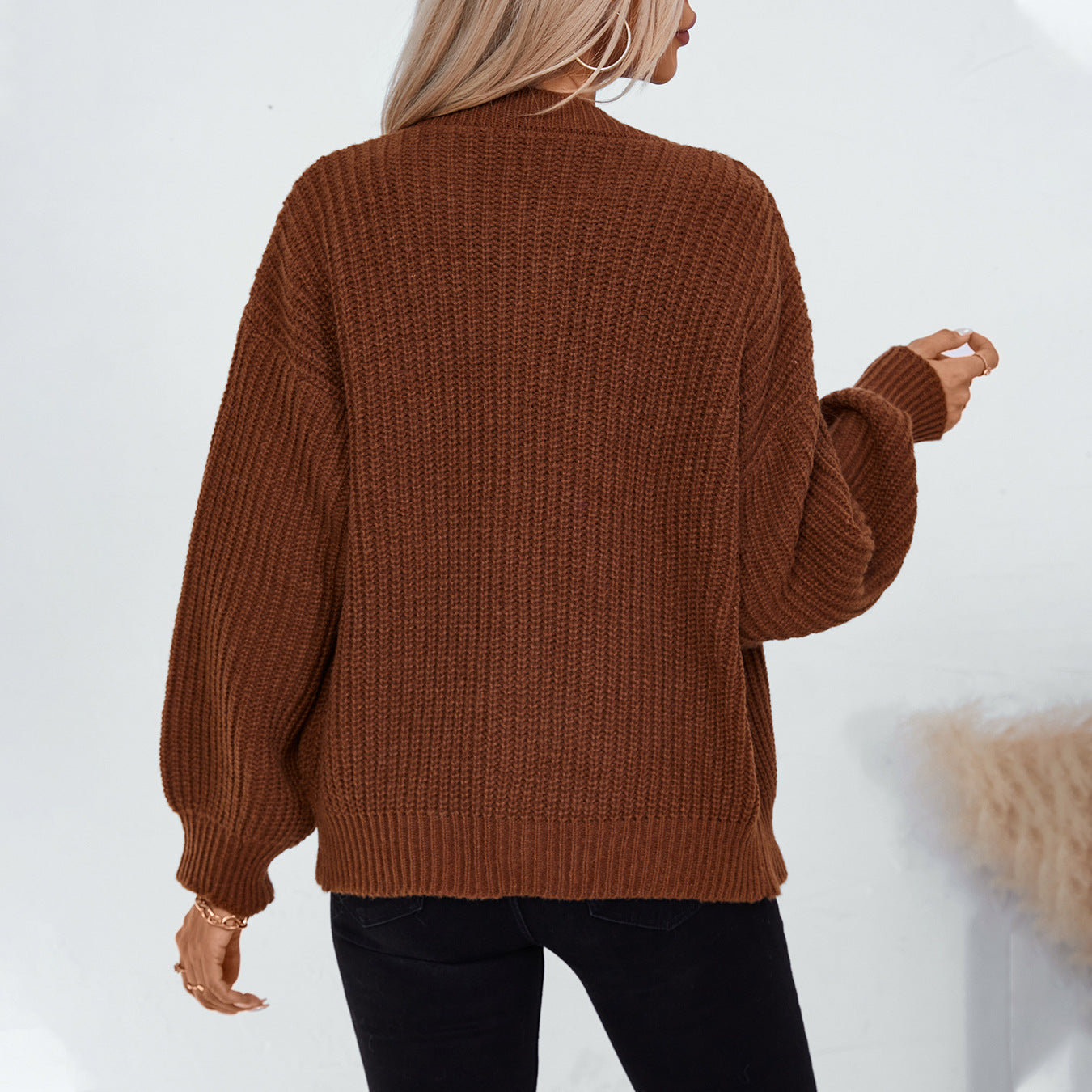 Women's Oversized wool Knitted cardigan