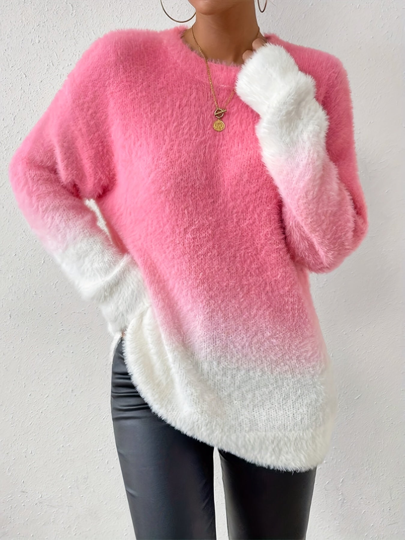 Women's Fuzzy oversized sweater