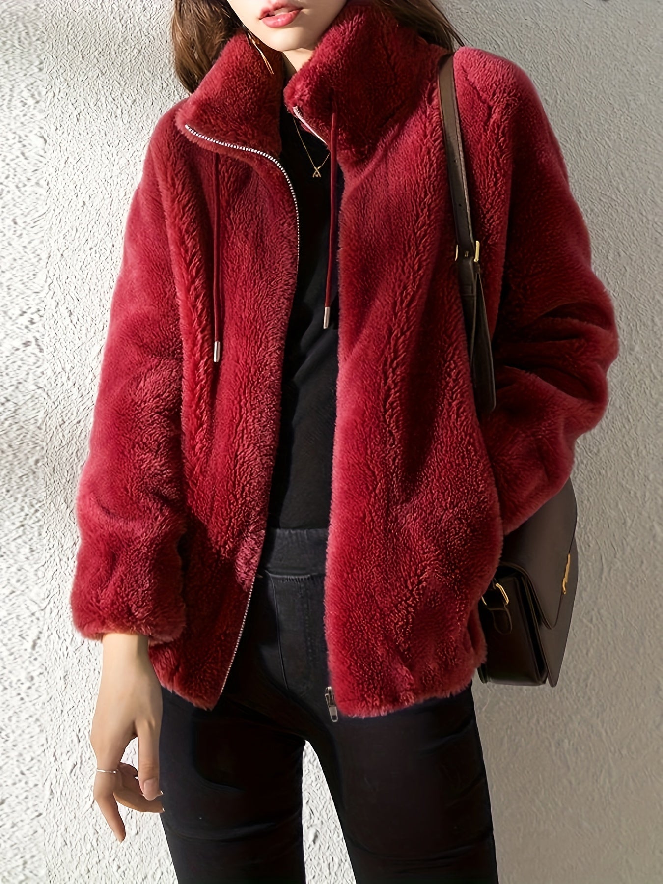 Women's Stylish  Fleecelined Teddy Coat For Winter