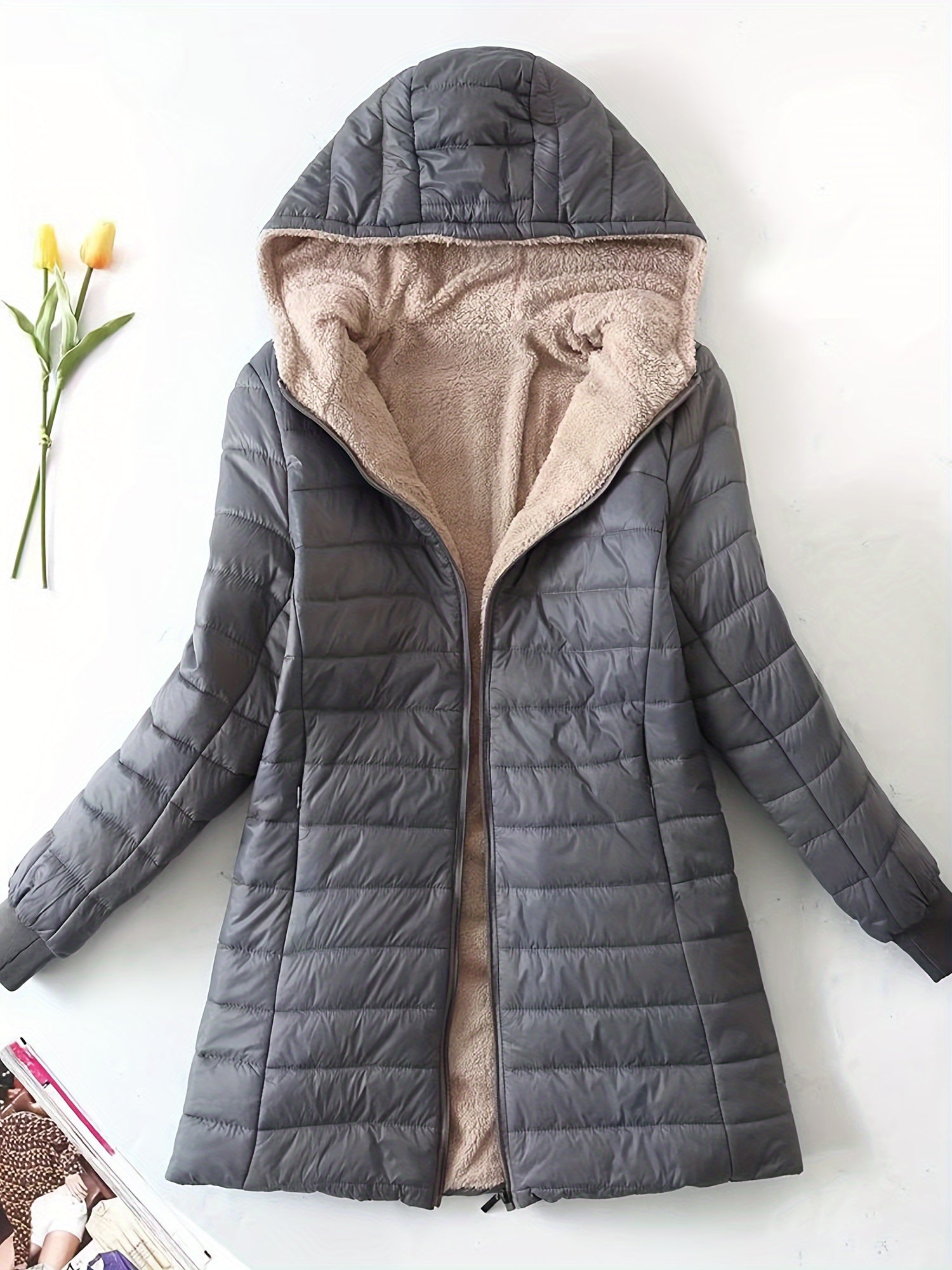 Women's Cozy Fleecelined long winterjacket