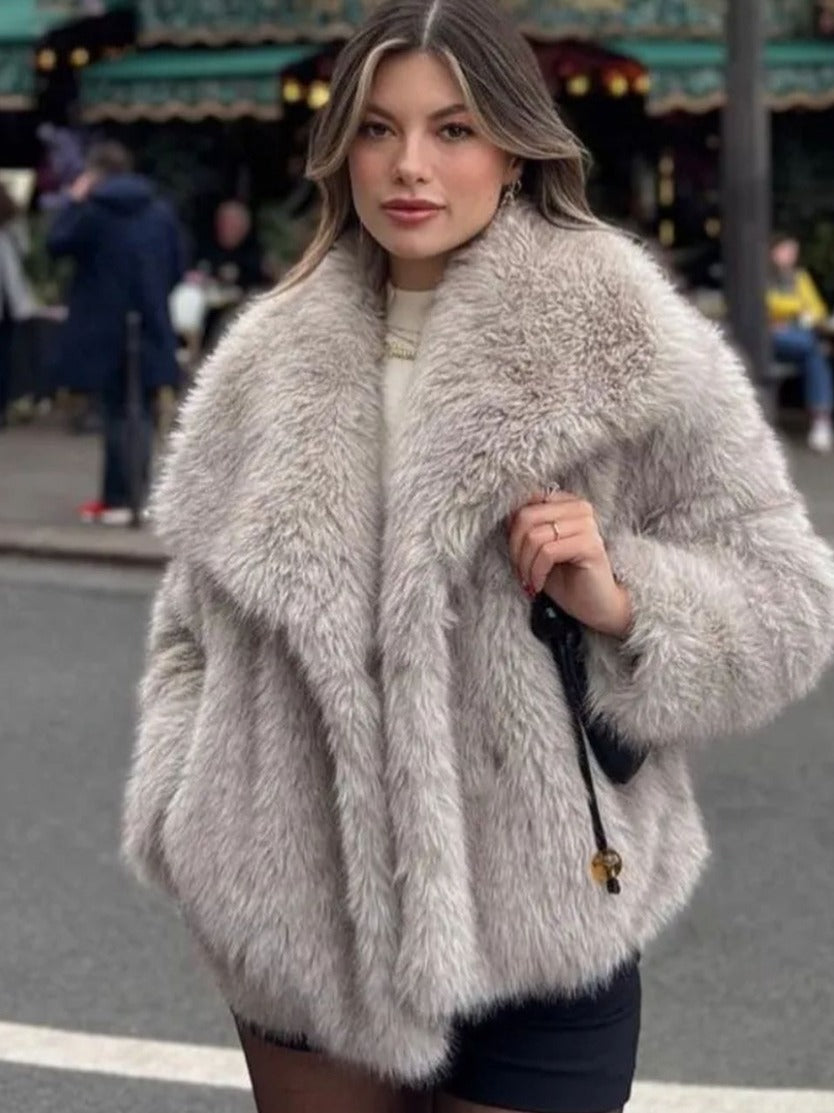 Women's Soft Plush Teddy Jacket for Winter