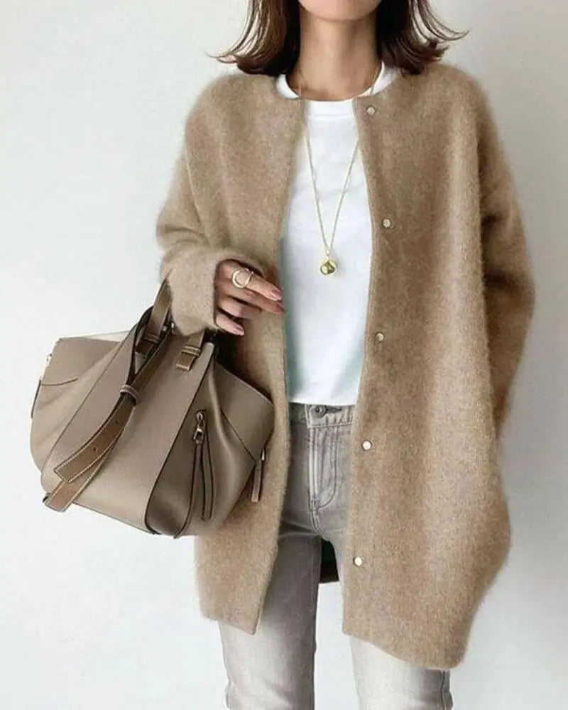 Women's Soft Knit Button-Up Cardigan