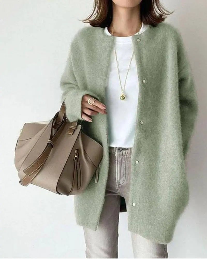 Women's Soft Knit Button-Up Cardigan