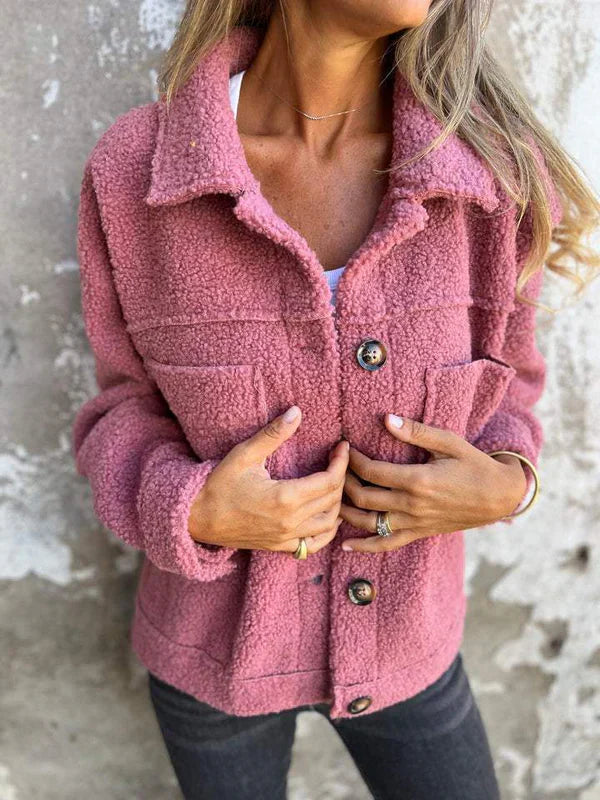Women's short cuff Wool winterjacket