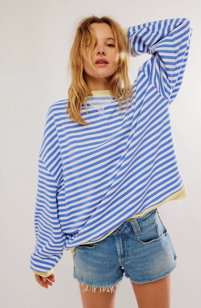 Women's Elegant Oversized striped sweater