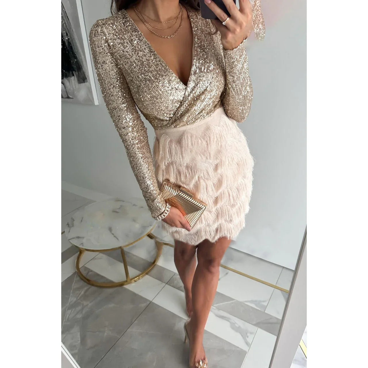 Women's Stylish Glitter evening dress
