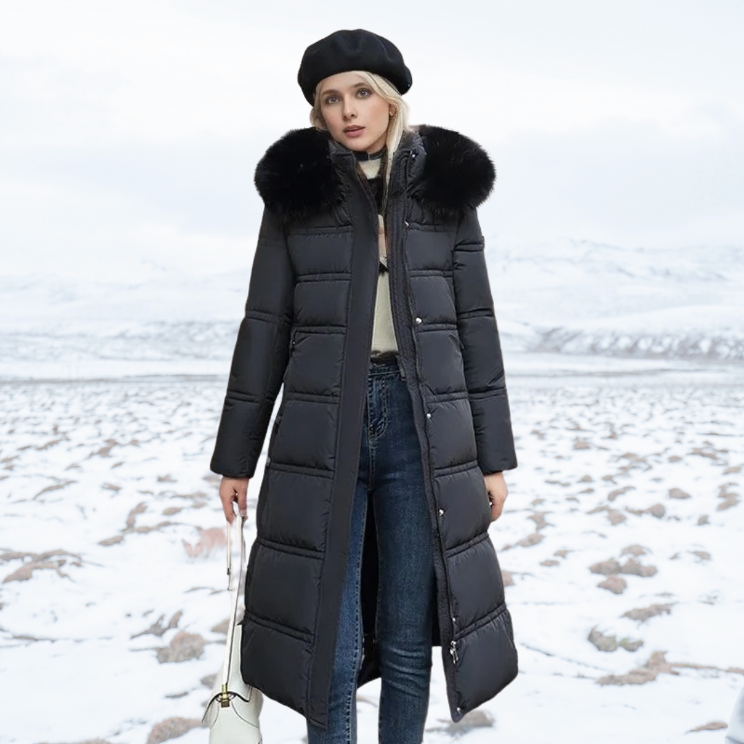 Women's Waterproof winterjacket with fur