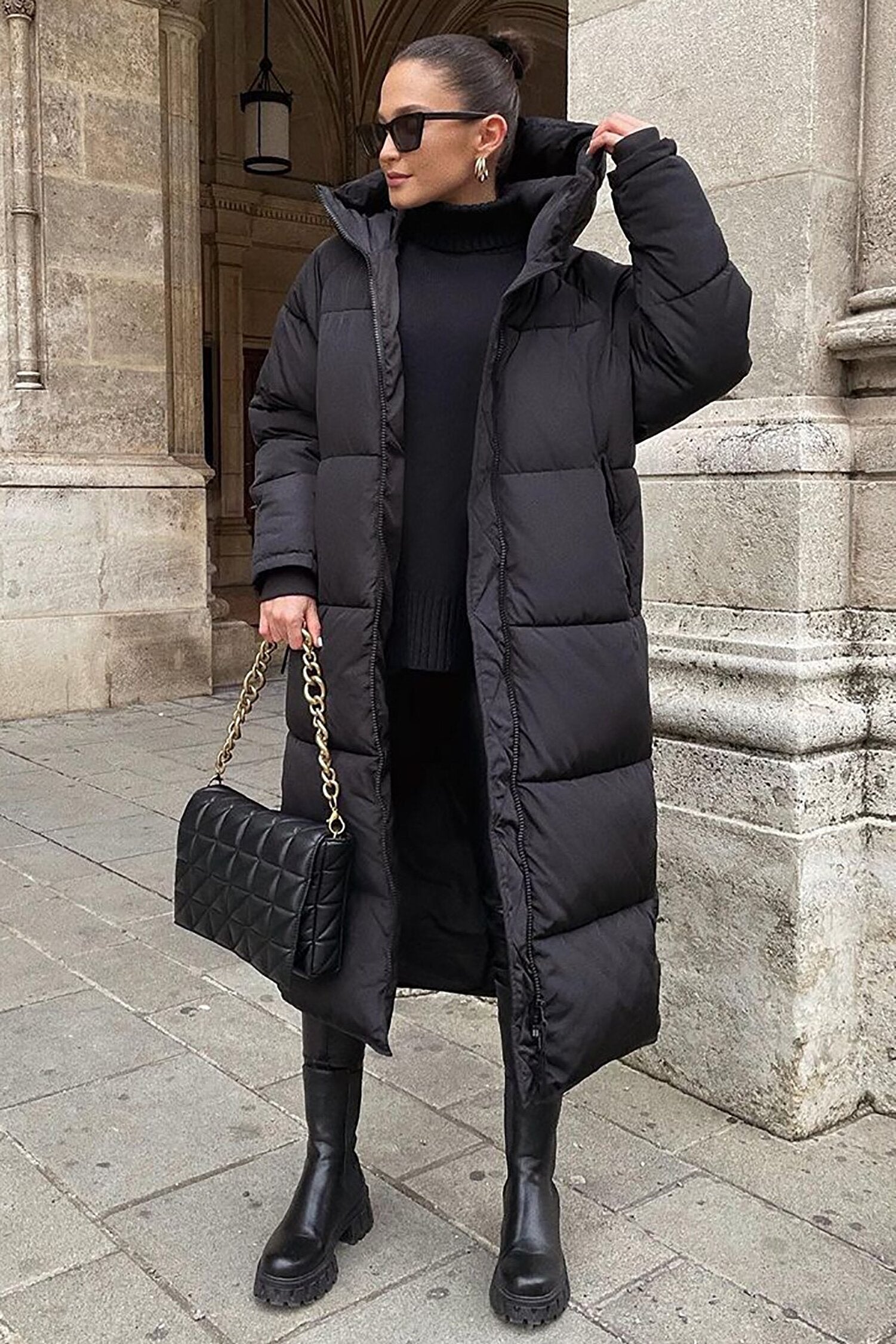 Women's Long Puffer Wintercoat