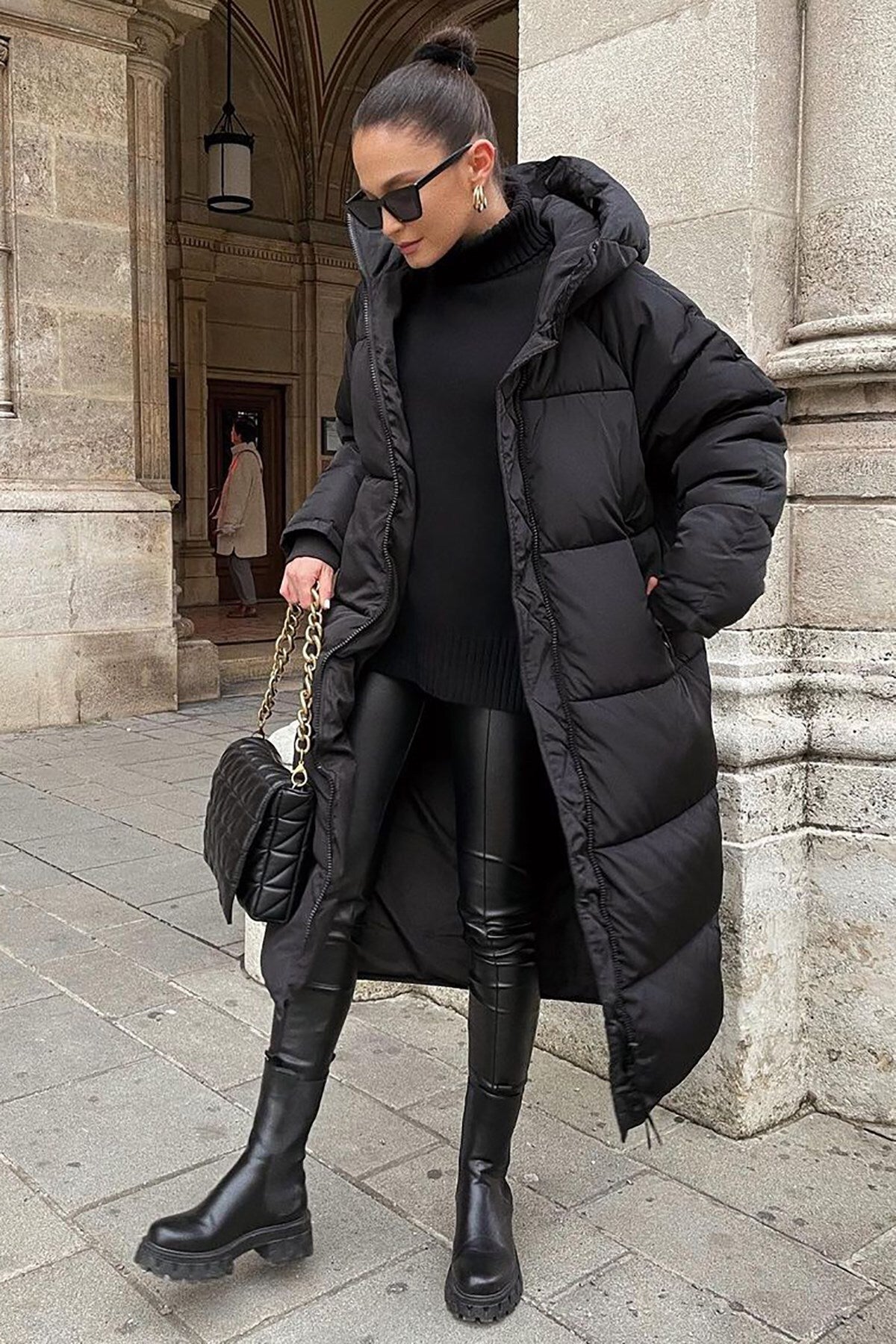 Women's Long Puffer Wintercoat