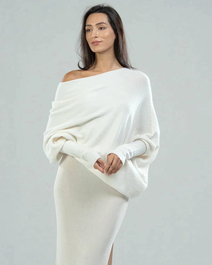 Women's Loose open shoulder sweater