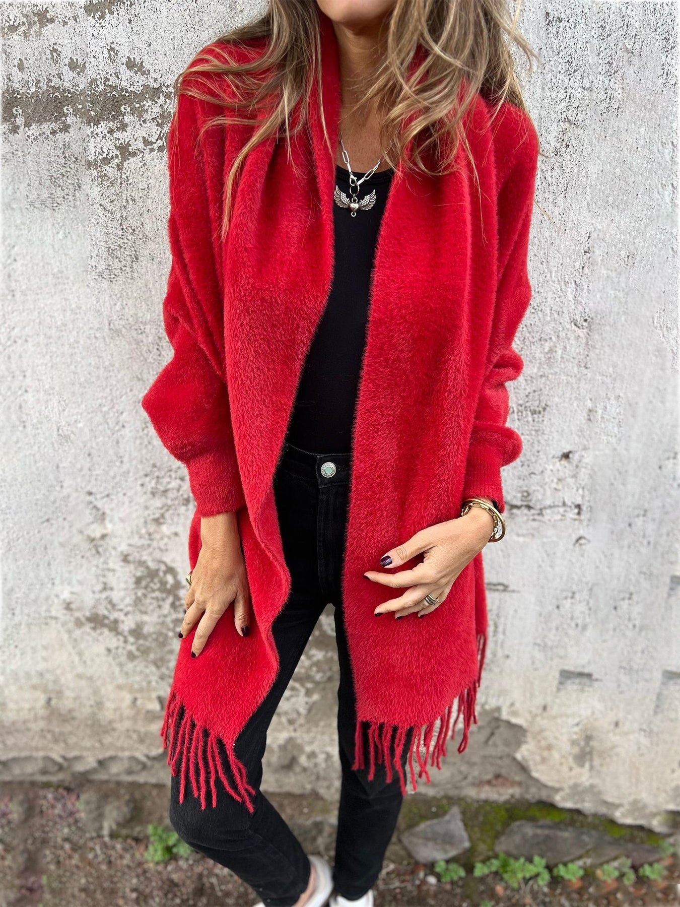 Women's Elegant  Wool long sweater