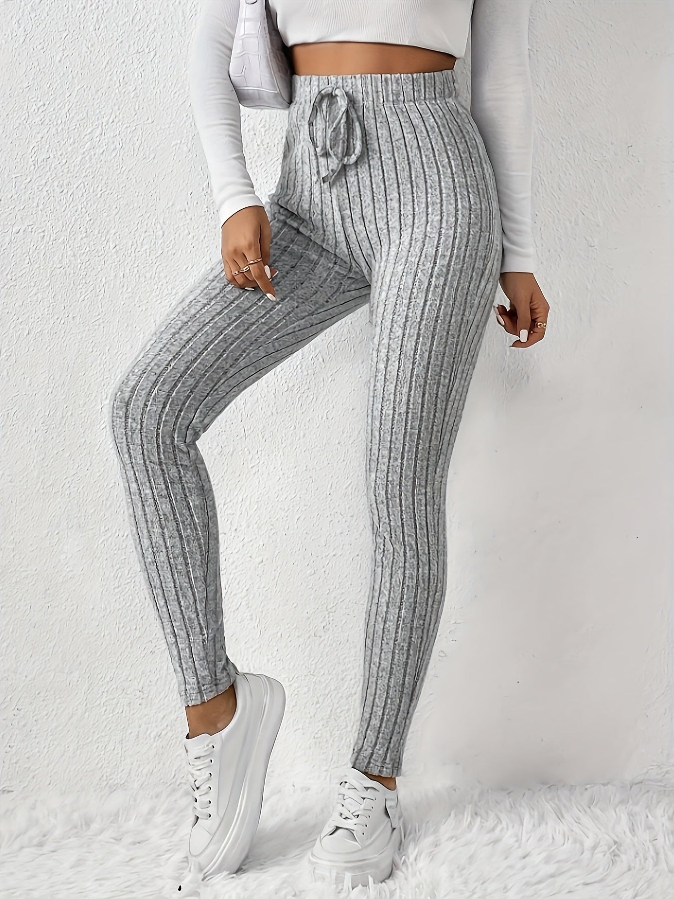 Women's comfortable high waist stretch winter leggings
