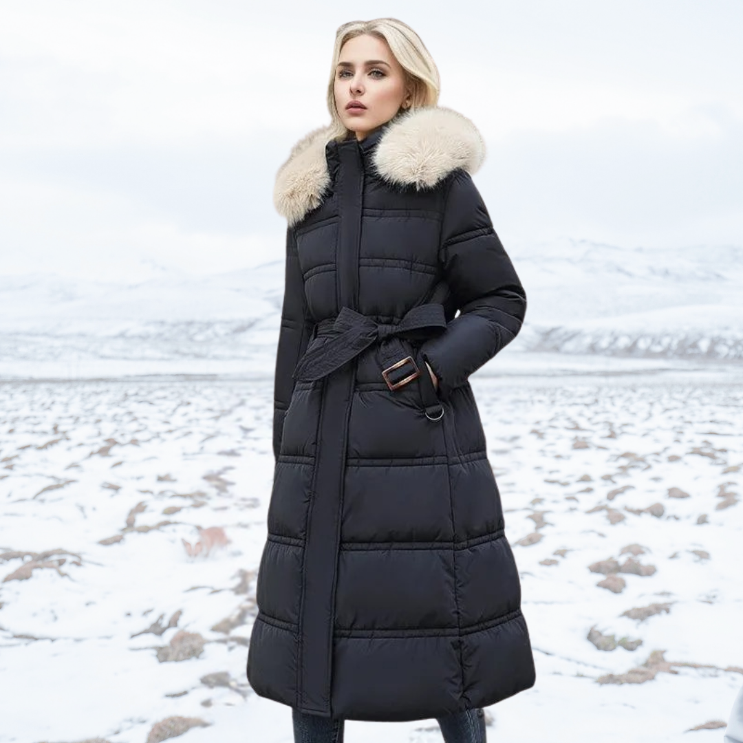 Women's Waterproof winterjacket with fur