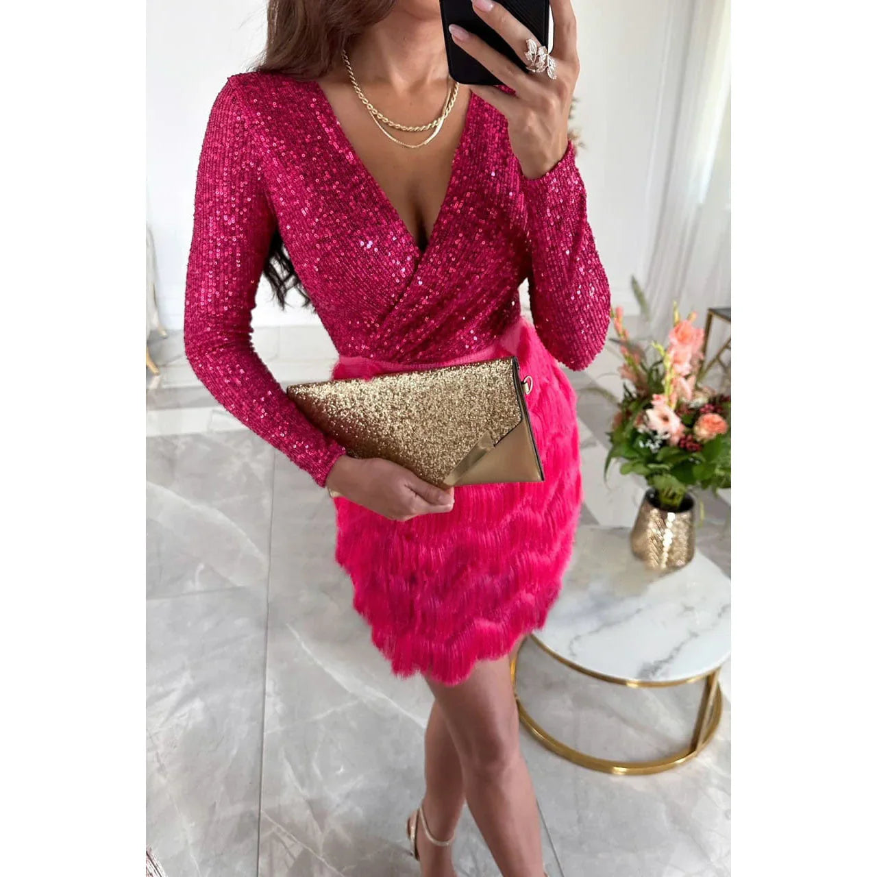 Women's Stylish Glitter evening dress