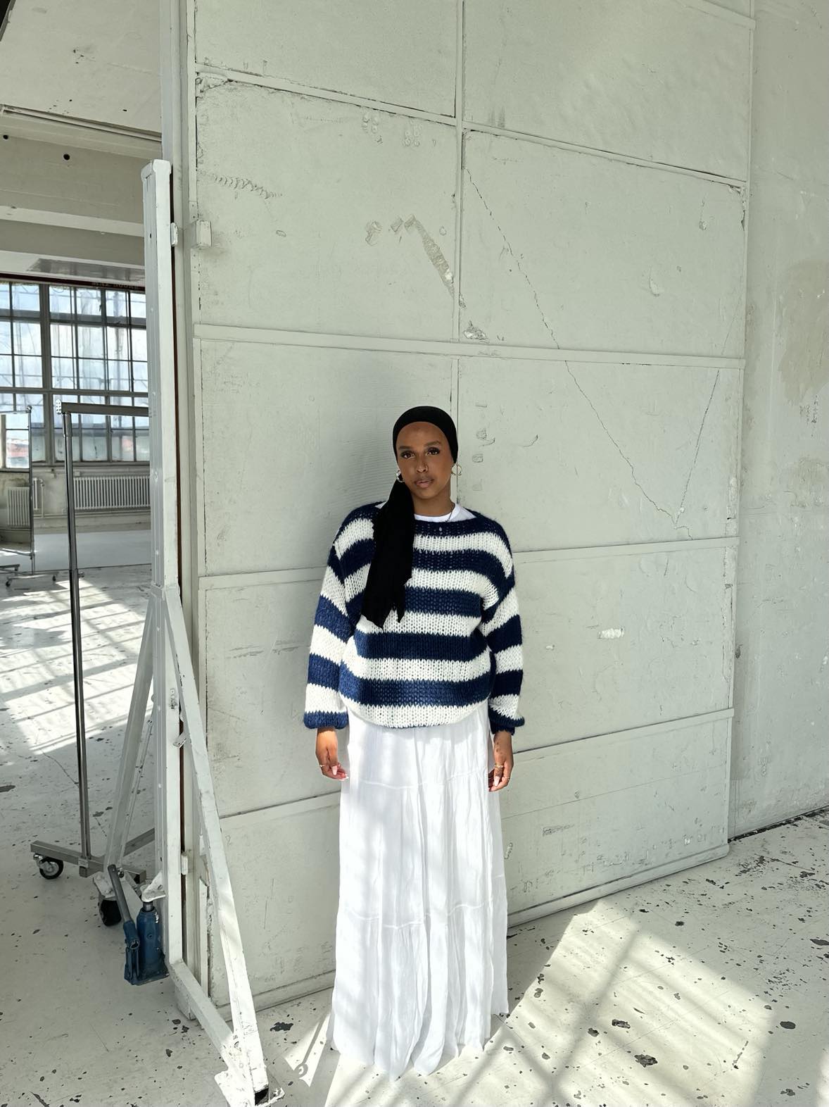Women's Casual Stripe Knit Sweater
