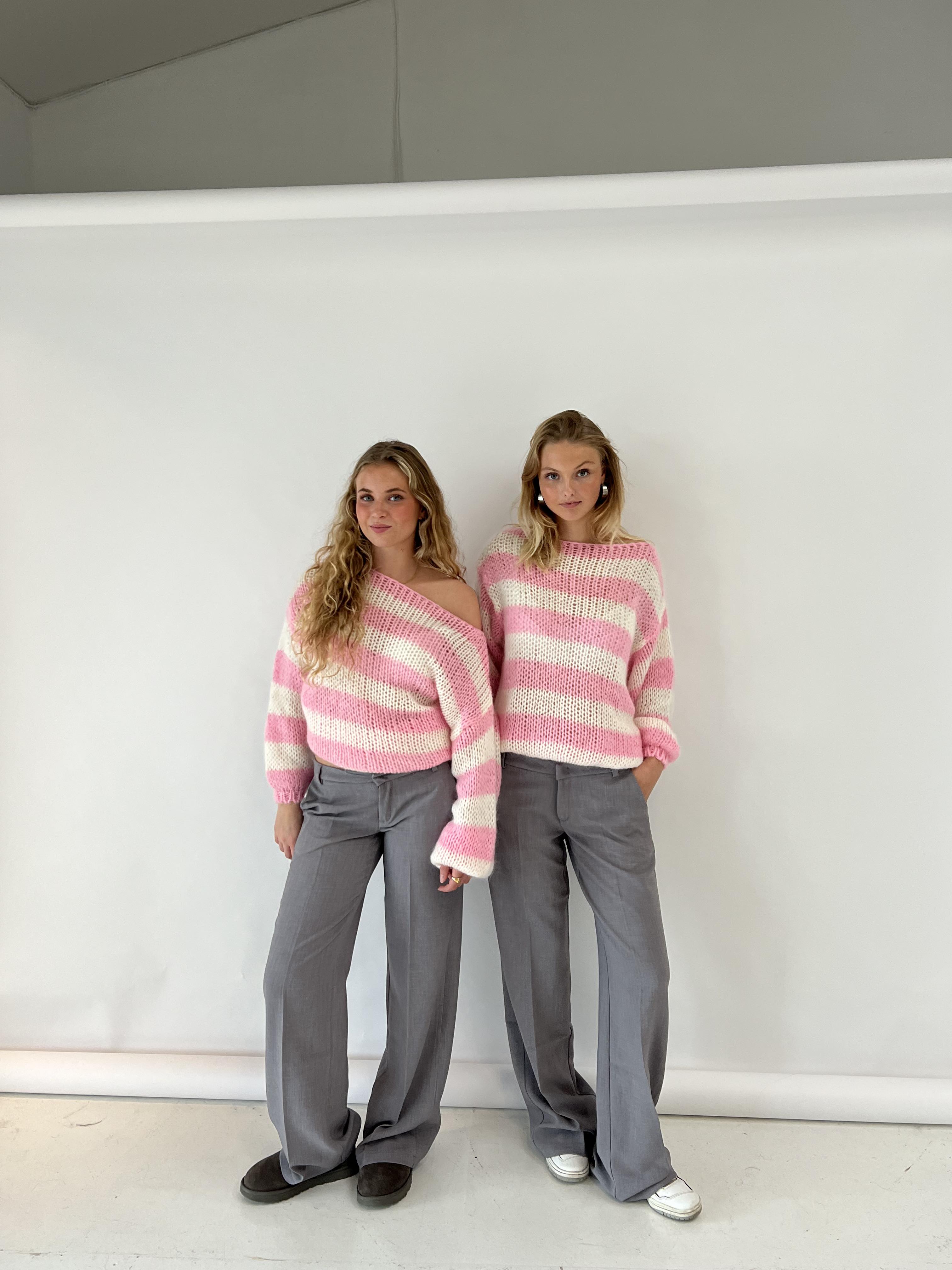 Women's Casual Stripe Knit Sweater