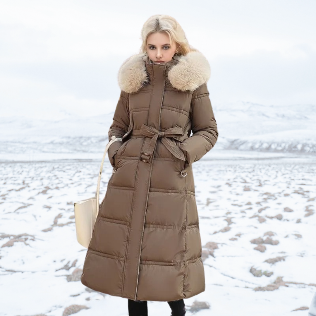 Women's Waterproof winterjacket with fur