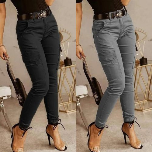 Women's High-Waisted Slim Fit Pants