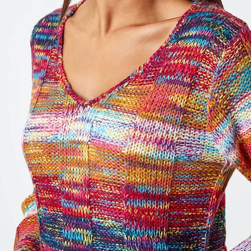 Women's Vibrant Style Long Sleeve Sweater