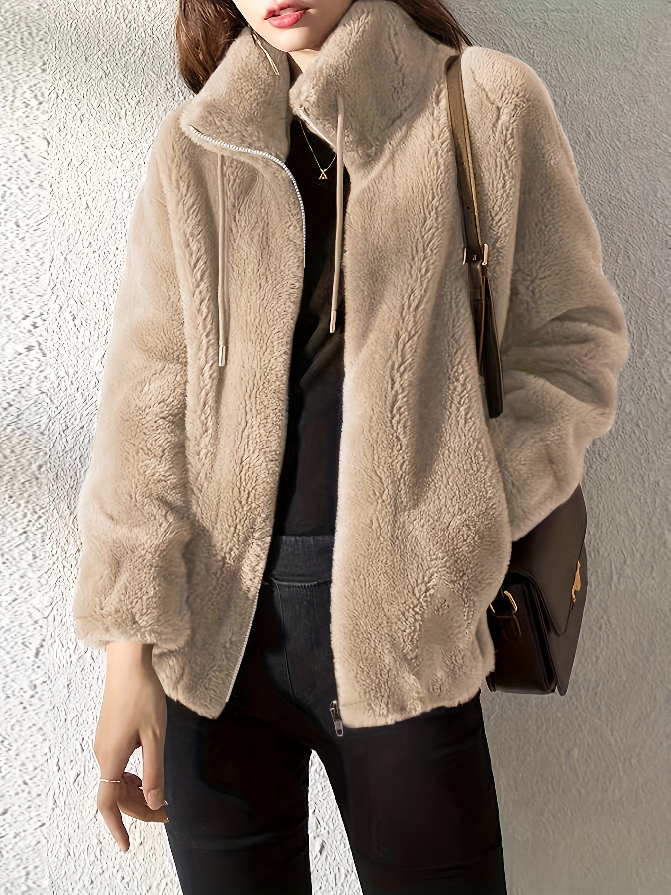 Women's Stylish  Fleecelined Teddy Coat For Winter