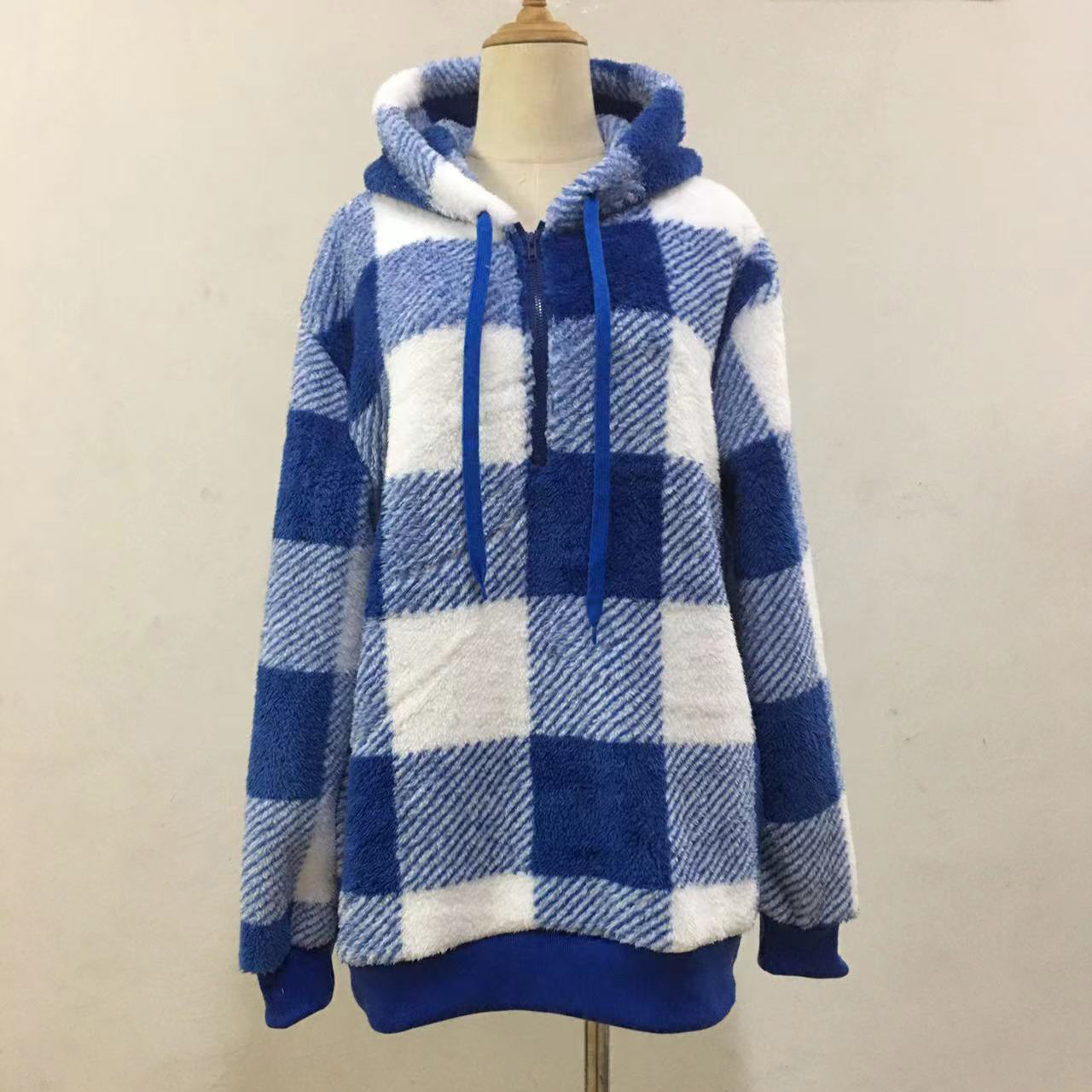 Women's Warm Fleecelined half-zip hoodie