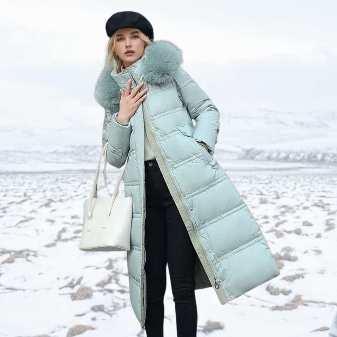 Women's Waterproof winterjacket with fur