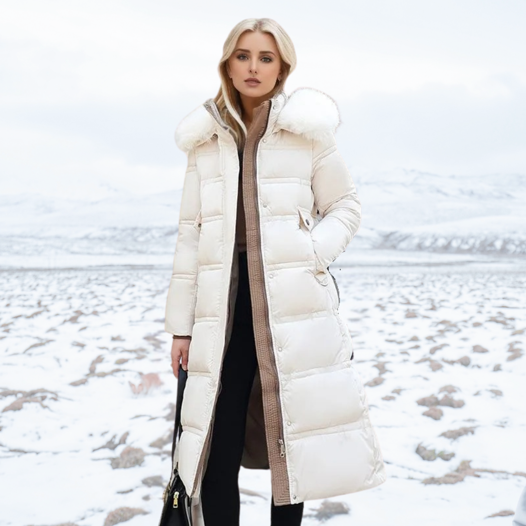 Women's Waterproof winterjacket with fur