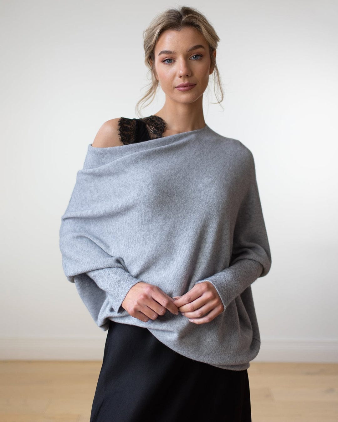 Women's Loose open shoulder sweater