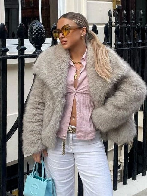 Women's Soft Plush Teddy Jacket for Winter