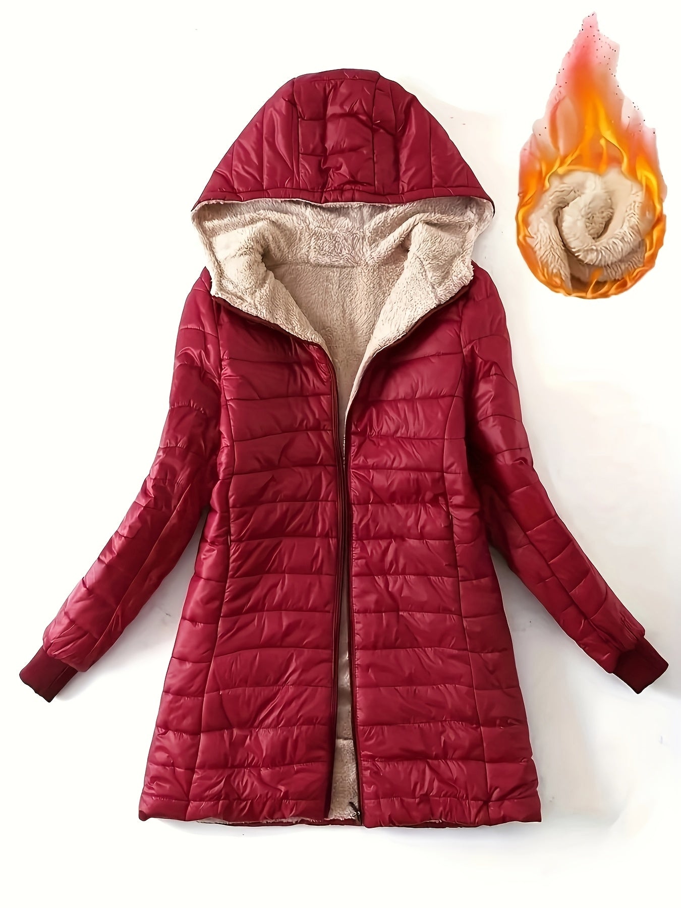 Women's Cozy Fleecelined long winterjacket
