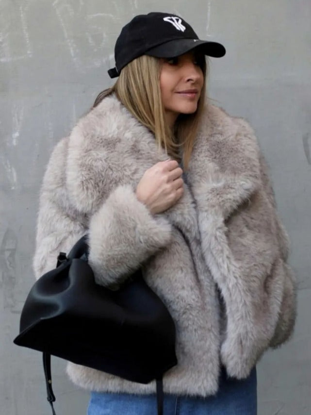 Women's Soft Plush Teddy Jacket for Winter