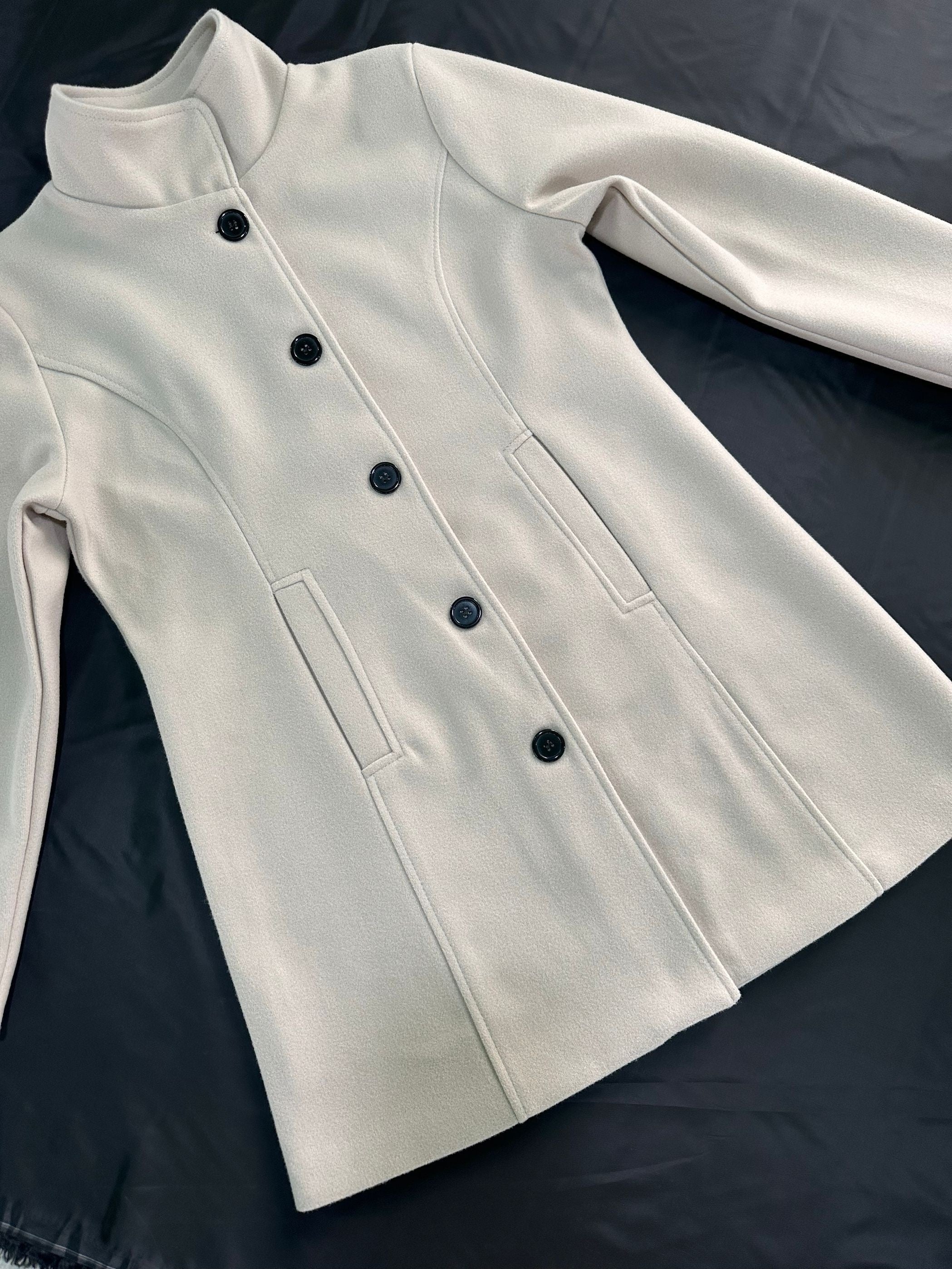 Women's Solid Colour Single Long winter coat