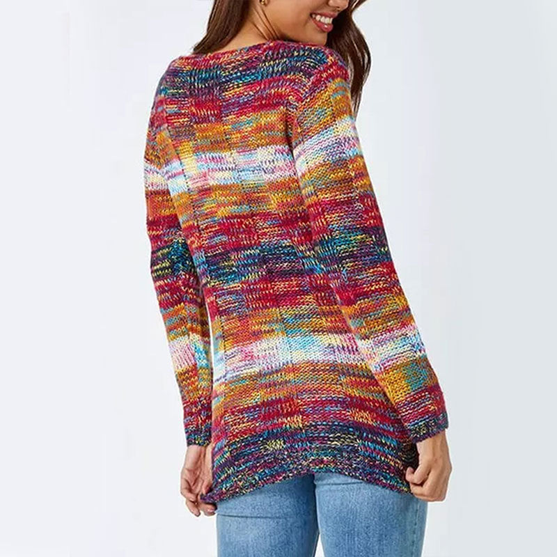 Women's Vibrant Style Long Sleeve Sweater