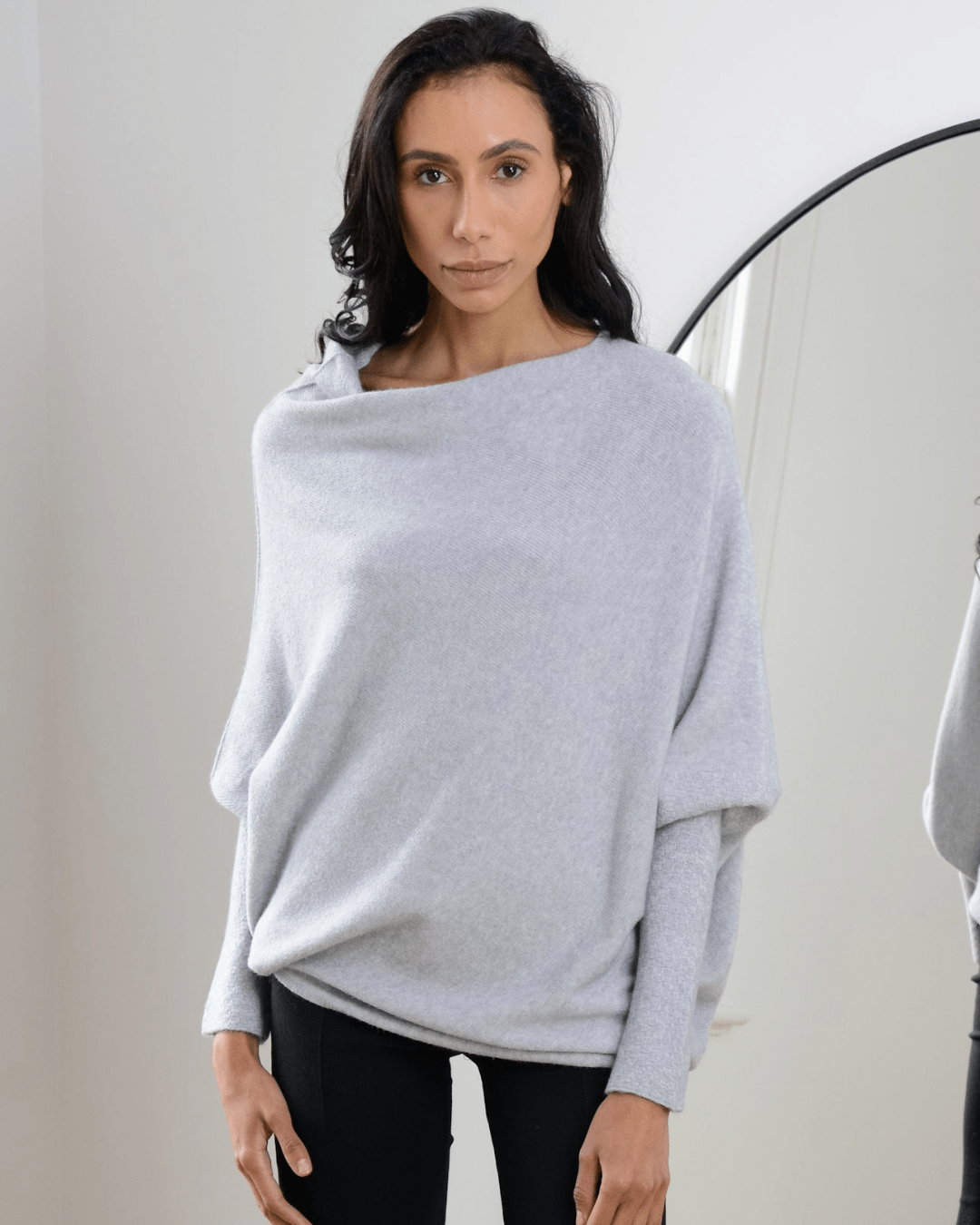 Women's Loose open shoulder sweater