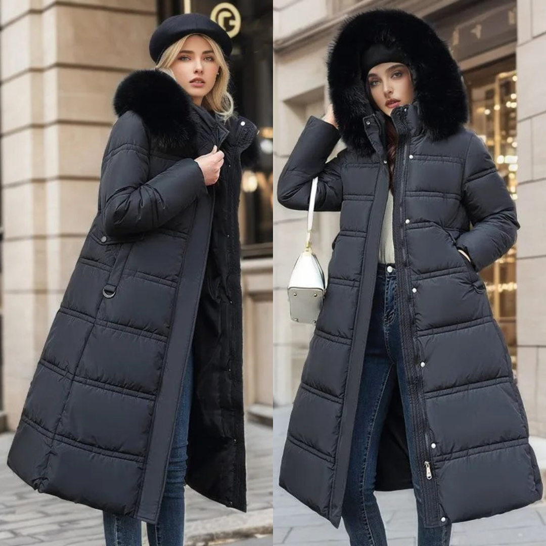 Women's Waterproof winterjacket with fur