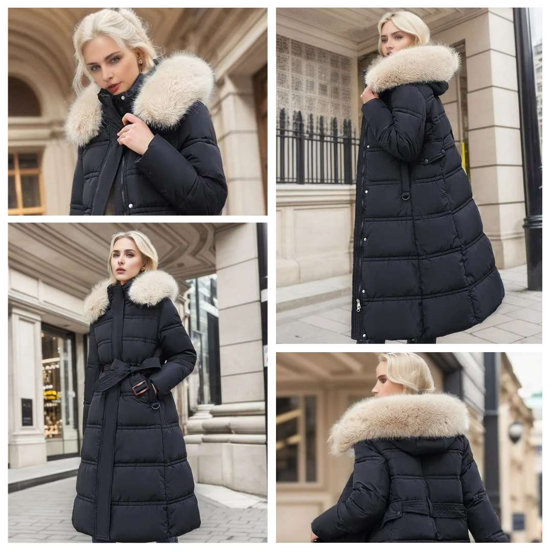 Women's Waterproof winterjacket with fur