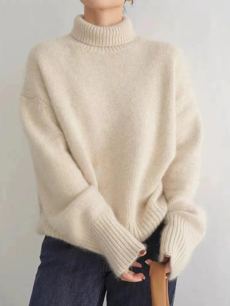 Women’s Cozy Knitted Turtleneck Sweater