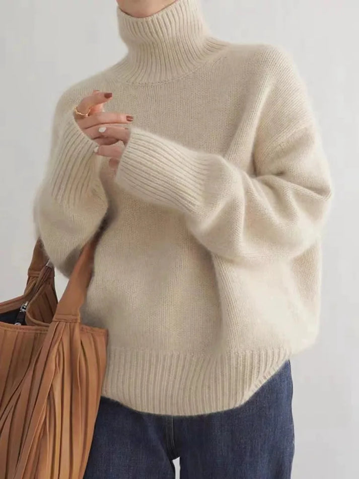 Women's Cashmere Blend Turtleneck Sweater