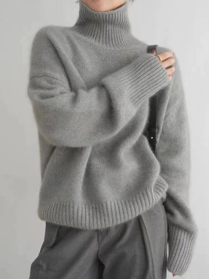 Women's Cashmere Blend Turtleneck Sweater