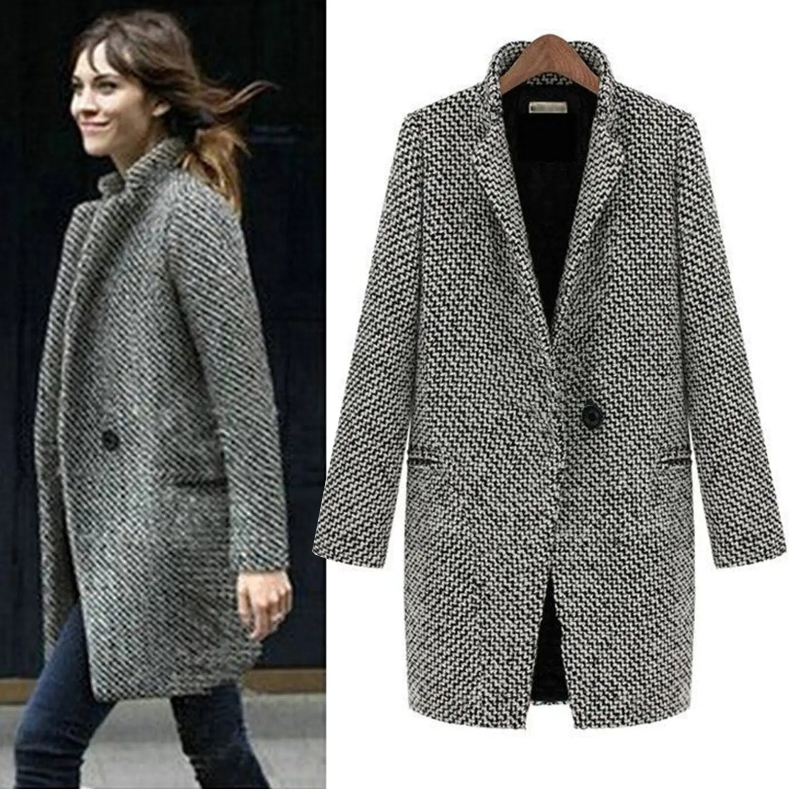 Women's Winter Coat with Fleece Coat
