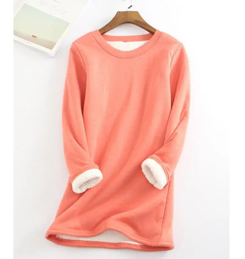 Women's Warm oversized fleecelined sweater