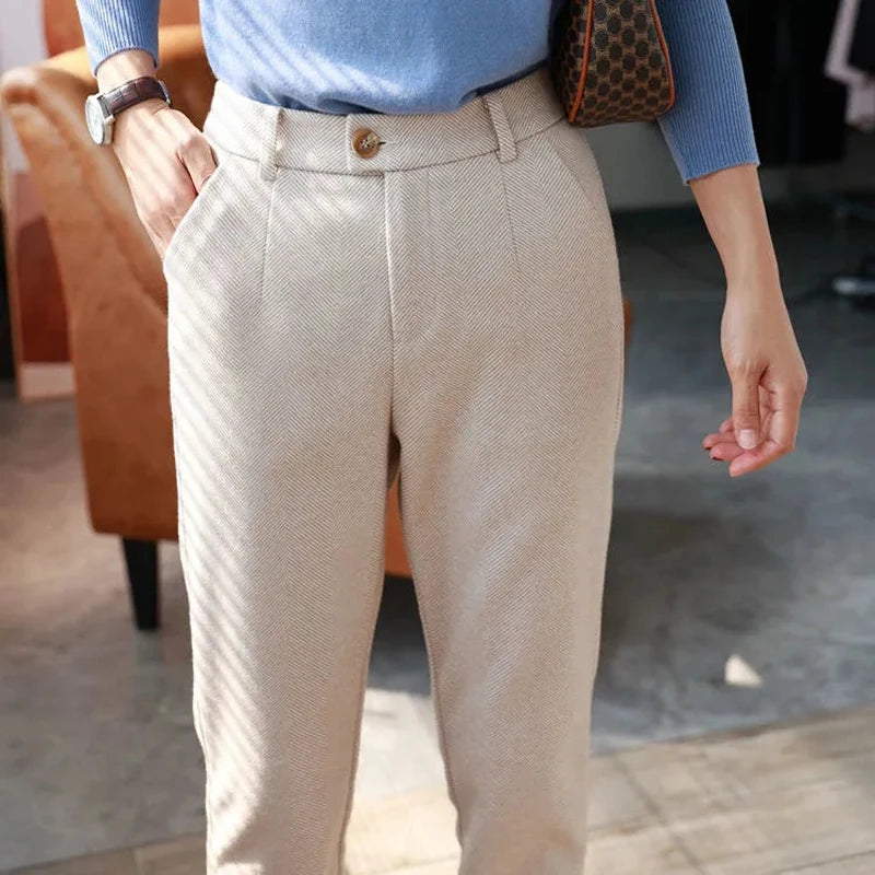 Women's Cozy Fleece-Lined Trousers