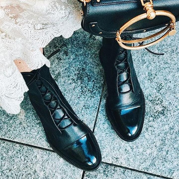 Women's Heel Leather Boots