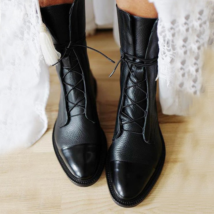 Women's Heel Leather Boots