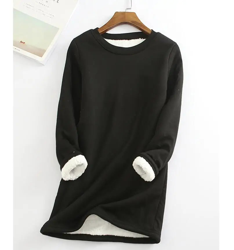 Women's Warm oversized fleecelined sweater