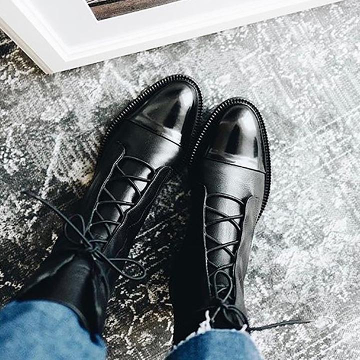 Women's Heel Leather Boots