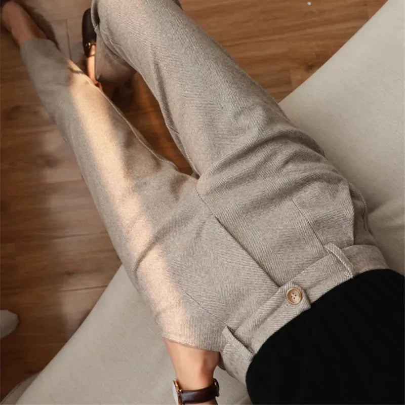 Women's Cozy Fleece-Lined Trousers