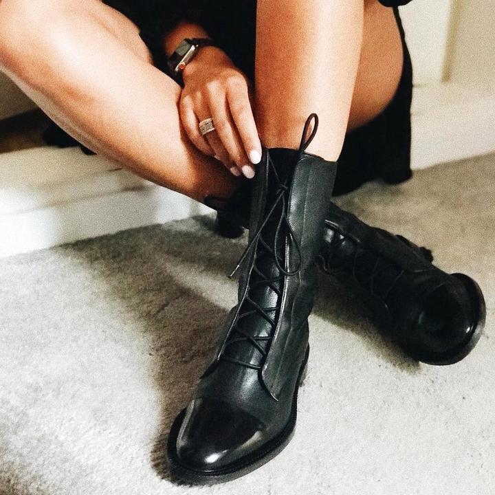 Women's Heel Leather Boots